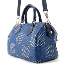 将图像加载到图库查看器中,LOUIS VUITTON Speedy Bandouliere BlueN40691 Damier Heritage Size 25