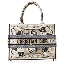 Load image into Gallery viewer, Dior Book Tote Butterfly Bandana Beige/White Canvas Size Medium