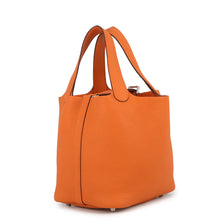 Load image into Gallery viewer, HERMES Picotin Lock Orange Taurillon Clemence Size PM