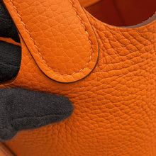Load image into Gallery viewer, HERMES Picotin Lock Orange Taurillon Clemence Size PM