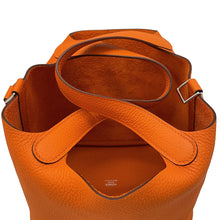Load image into Gallery viewer, HERMES Picotin Lock Orange Taurillon Clemence Size PM