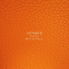 Load image into Gallery viewer, HERMES Picotin Lock Orange Taurillon Clemence Size PM