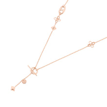 将图像加载到图库查看器中,HERMES Rondo Multi Necklace Size LG 18K Pink Gold