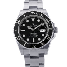将图像加载到图库查看器中,ROLEX Submariner Date W41mm Stainless Steel Black Dial126610LN