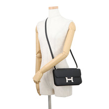 将图像加载到图库查看器中,HERMES Constance Elan Miroir Black Epsom
