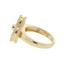 Load image into Gallery viewer, Van Cleef & Arpels Vintage Alhambra Ring Size 46/#6VCARA41146/VCARA41100 18K Yellow Gold