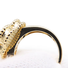 Load image into Gallery viewer, Van Cleef & Arpels Vintage Alhambra Ring Size 46/#6VCARA41146/VCARA41100 18K Yellow Gold
