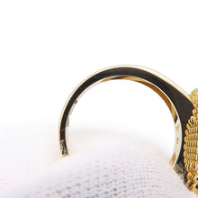 Load image into Gallery viewer, Van Cleef & Arpels Vintage Alhambra Ring Size 46/#6VCARA41146/VCARA41100 18K Yellow Gold