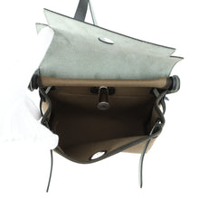 Load image into Gallery viewer, HERMES Herbag zip Vert Olive/Khaki Toile Military Vache Hunter Leather Size Mini