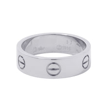 Load image into Gallery viewer, CARTIER Love Ring Size 57/#17 Classic 18K White Gold