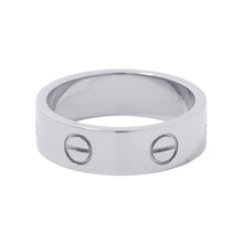 Load image into Gallery viewer, CARTIER Love Ring Size 57/#17 Classic 18K White Gold