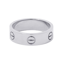 Load image into Gallery viewer, CARTIER Love Ring Size 57/#17 Classic 18K White Gold