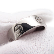 Load image into Gallery viewer, CARTIER Love Ring Size 57/#17 Classic 18K White Gold