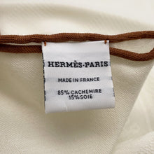 将图像加载到图库查看器中,HERMES Losange New Livelis IvoireH942494S 10 Cashmere85% Silk15%