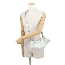 将图像加载到图库查看器中,BALENCIAGA Le Cagoule Shoulder Bag White671309 Leather Size XS