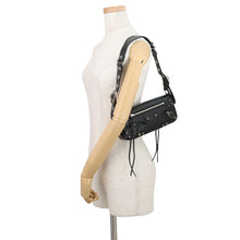 将图像加载到图库查看器中,BALENCIAGA Le Cagol Shoulder Black771670 Leather Size XS