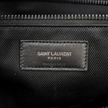 Load image into Gallery viewer, SAINT LAURENT PARIS Wide Logo Puffer Boston Bag Black797640 Leather