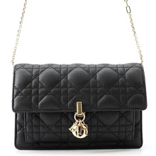 Load image into Gallery viewer, Dior Cannage My Dior Daily Chain Pouch BlackS0937ONMJ_M900 Lambskin