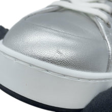 Load image into Gallery viewer, HERMES Sneakers Kid ArgentH261027Z 52375 Chèvre Metallize Size 37.5