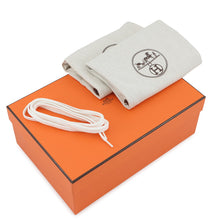 Load image into Gallery viewer, HERMES Sneakers Kid ArgentH261027Z 52375 Chèvre Metallize Size 37.5