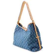 将图像加载到图库查看器中,LOUIS VUITTON Carryall NM BlueM46855 Monogram Denim Size MM