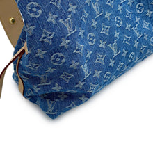 将图像加载到图库查看器中,LOUIS VUITTON Carryall NM BlueM46855 Monogram Denim Size MM