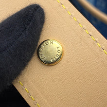 将图像加载到图库查看器中,LOUIS VUITTON Carryall NM BlueM46855 Monogram Denim Size MM