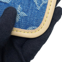 将图像加载到图库查看器中,LOUIS VUITTON Carryall NM BlueM46855 Monogram Denim Size MM