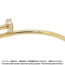 Load image into Gallery viewer, CARTIER Juste Un Clou Bracelet Small model Diamond Size SM/16B6066116 18K Yellow Gold
