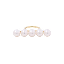 Load image into Gallery viewer, TASAKI Balance Signature Ring Size Approximately size 8.5R-4398-18KYG 18K Yellow Gold