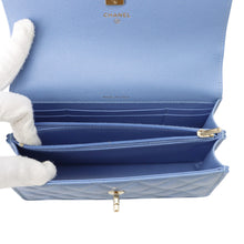 Load image into Gallery viewer, CHANEL Matelasse ChainShoulder Bag BlueAP4402 Caviar Leather