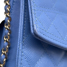 Load image into Gallery viewer, CHANEL Matelasse ChainShoulder Bag BlueAP4402 Caviar Leather