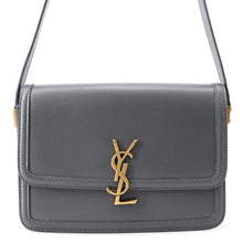 Load image into Gallery viewer, SAINT LAURENT PARIS Solferino Shoulder Bag Gray634305 Leather Size Medium