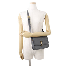 Load image into Gallery viewer, SAINT LAURENT PARIS Solferino Shoulder Bag Gray634305 Leather Size Medium