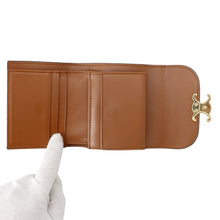 Load image into Gallery viewer, CELINE Triomphe Small Flap Wallet Brown10D783DPV Leather
