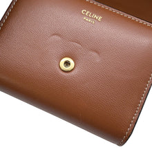 Load image into Gallery viewer, CELINE Triomphe Small Flap Wallet Brown10D783DPV Leather