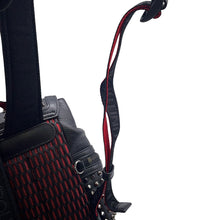 Load image into Gallery viewer, Christian Louboutin Explorer Funk Studded Backpack Black/Red3215038 Calf Leather Size Small