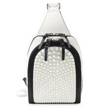 Load image into Gallery viewer, Christian Louboutin Ruby Funk Body Bag Crossbody Bag White/Black1245140 Calf Leather