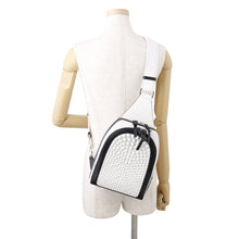 Load image into Gallery viewer, Christian Louboutin Ruby Funk Body Bag Crossbody Bag White/Black1245140 Calf Leather