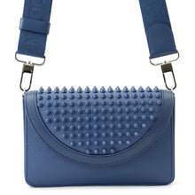 Load image into Gallery viewer, Christian Louboutin Explorer Funk Studded Shoulder Wallet Denim3235191 Calf Leather