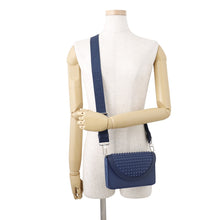 Load image into Gallery viewer, Christian Louboutin Explorer Funk Studded Shoulder Wallet Denim3235191 Calf Leather