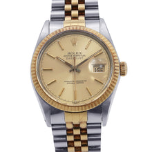 Load image into Gallery viewer, ROLEX Datejust W36mm Stainless Steel K18YG Champagne Dial16013