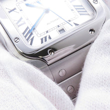将图像加载到图库查看器中,CARTIER Santos de Cartier H47.5 mm x W39.8 mm Stainless Steel Silver DialWSSA0009