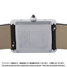 Load image into Gallery viewer, CARTIER Tank must LM H33.7mm×W25.5mm Stainless Steel Leather Silver DialWSTA0041