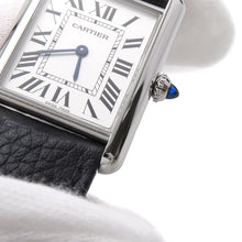 Load image into Gallery viewer, CARTIER Tank must LM H33.7mm×W25.5mm Stainless Steel Leather Silver DialWSTA0041