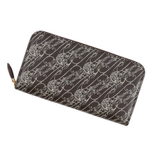 Load image into Gallery viewer, Berluti Itauba Toile Marbouf Long Zip Wallet Dark Brown Venice Calf Leather