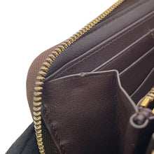 Load image into Gallery viewer, Berluti Itauba Toile Marbouf Long Zip Wallet Dark Brown Venice Calf Leather