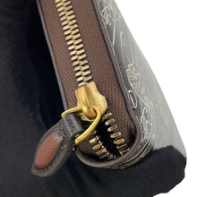 Load image into Gallery viewer, Berluti Itauba Toile Marbouf Long Zip Wallet Dark Brown Venice Calf Leather