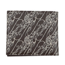 Load image into Gallery viewer, Berluti Macole Toile Marbouf Flap Compact Wallet Dark Brown Venice Calf Leather