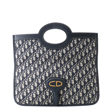 Load image into Gallery viewer, Dior Oblique Jacquard Fold-Over Clutch Beige/NavyM8604CTZQ_M928 Canvas Leather